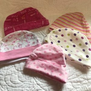 Baby girl hats 0-6 months